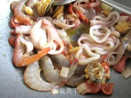 Make Seafood abalone step 4