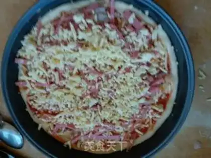Make Ham pizza step 6