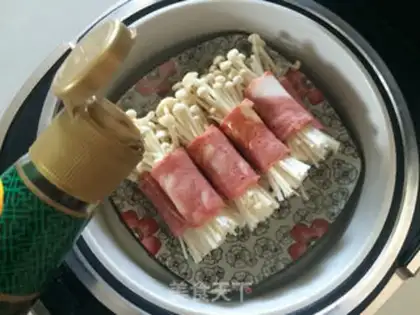 Make Bacon spa mushrooms step 5