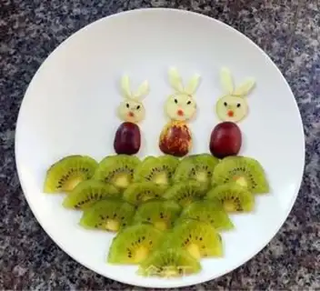 Make Three happy rabbits step 4