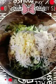 Make cucumber with a golden pin mushroom step 5