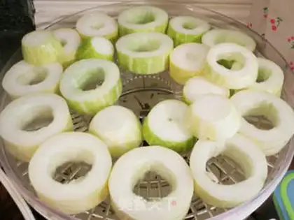 Make A presentation of cucumber dry and soup step 1