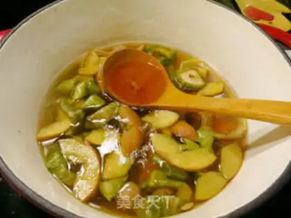 Make A presentation of cucumber dry and soup step 5