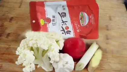 Make Red fruit and eggplant step 0