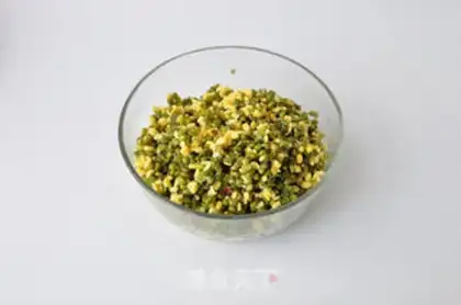 Make Green bean cake step 2