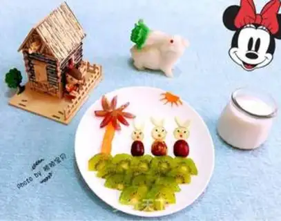 Make Three happy rabbits step 11