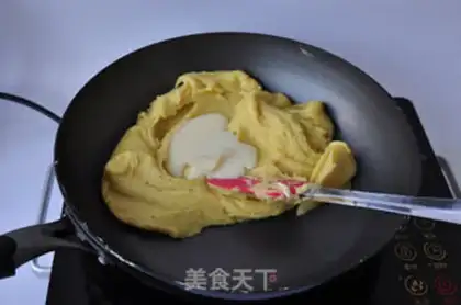 Make Green bean cake step 12