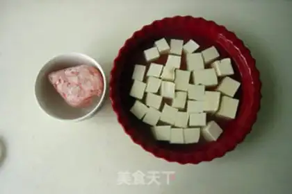 Make Tomato meat tofu step 0