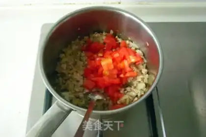 Make Tomato meat tofu step 5