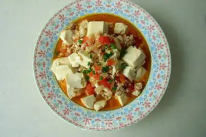 Make Tomato meat tofu step 8