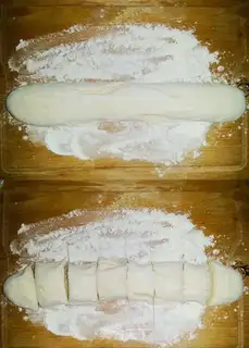 Make Milk bean cake step 2