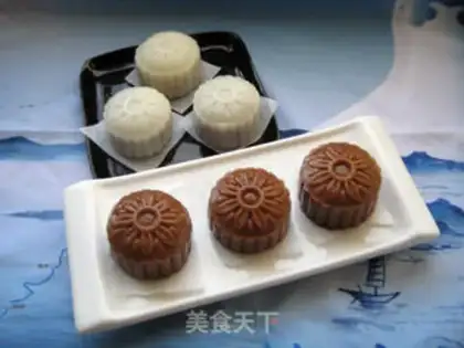 Make Coffee ice-cream mooncake step 21