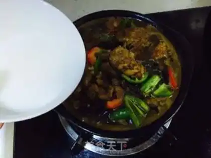 Make Yellow chicken step 14