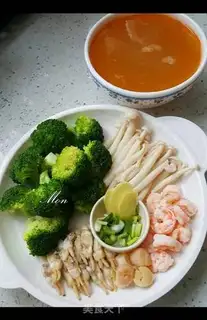 Make Seafood in broccoli step 0