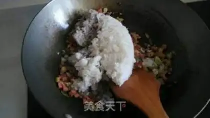 Make Ham and rice step 3