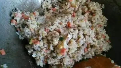 Make Ham and rice step 4