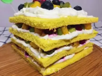 Make Mini fruit naked cake step 12