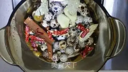 Make Five quail eggs step 1