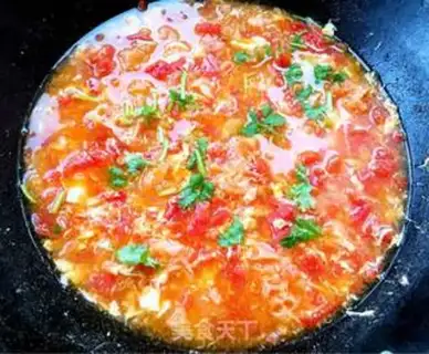 Make A silver ear soup for tomato eggs step 10