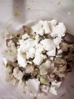 Make Flower tofu step 1