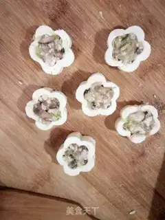 Make Flower tofu step 2