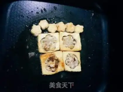 Make Flower tofu step 4