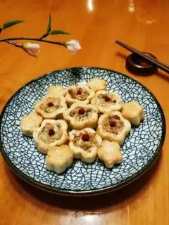 Make Flower tofu step 6