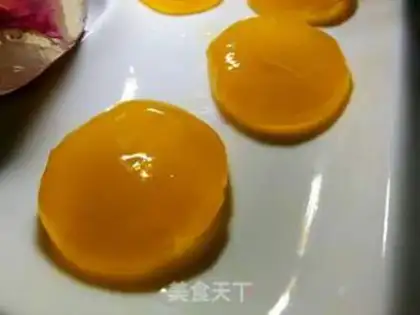 Make Homemade moon cakes with salted yolk step 5