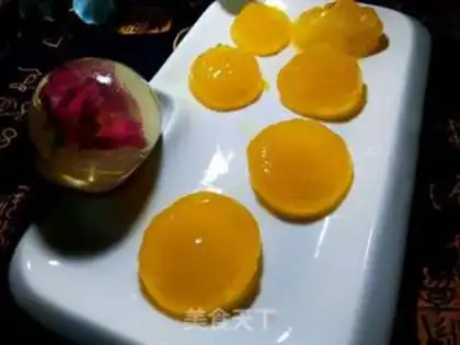 Make Homemade moon cakes with salted yolk step 6