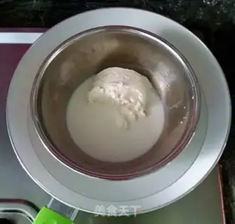 Make ♪ Pull a flower cheesecake ♪ step 2