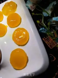 Make Homemade moon cakes with salted yolk step 7