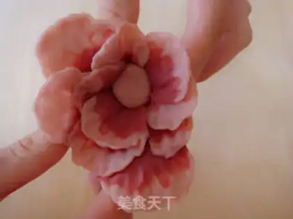 Make The sweet flower is a full moon step 11