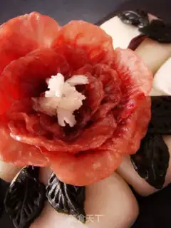 Make The sweet flower is a full moon step 22