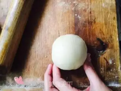 Make The egg yolk mooncake step 22