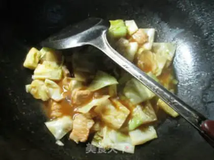Make Curry curry and cabbage step 6