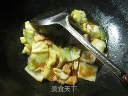 Make Curry curry and cabbage step 8