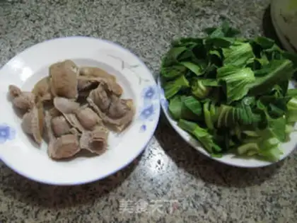 Make Chicken and green step 0
