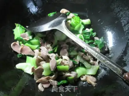 Make Chicken and green step 3