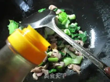 Make Chicken and green step 4