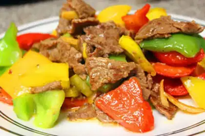 Make Pepper beef step 5