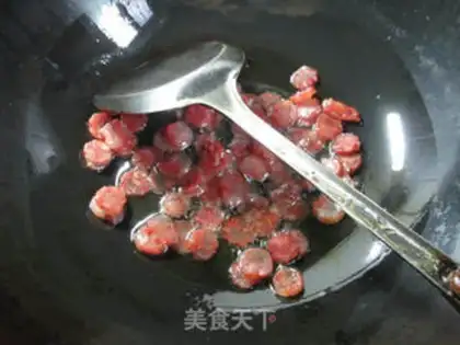 Make Sausage and beans step 1