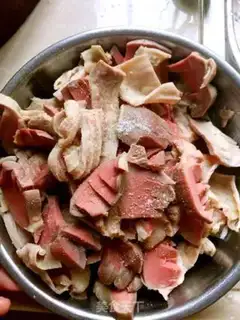 Make Duck kidney fried cucumber step 3