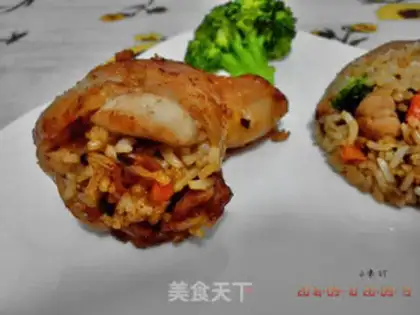Make A fragrance chicken leg bun step 8