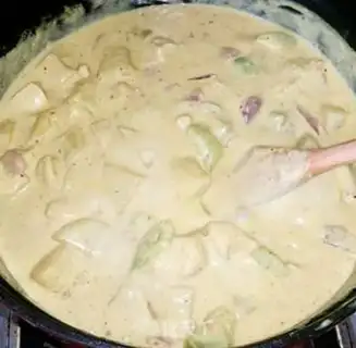Make Cream chicken curry step 5