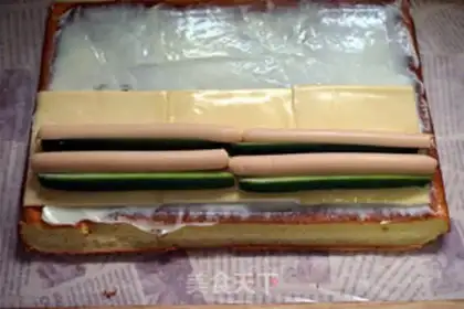 Make Sushi cake step 10