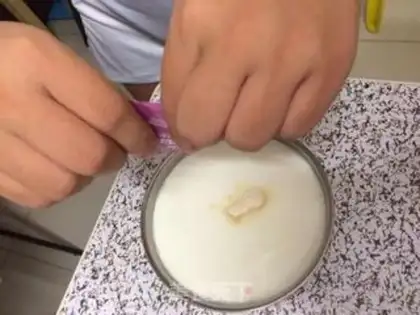 Make Milk silky yogurt step 1