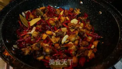 Make Homemade chili chicken step 17