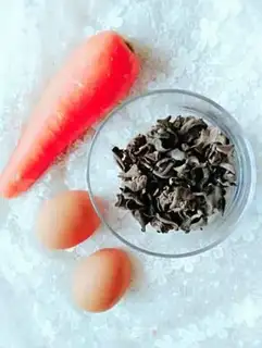 Make Carrot, wood, eggs step 0