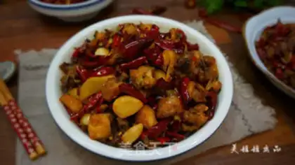 Make Homemade chili chicken step 24