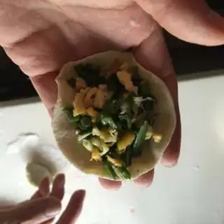 Make Three fresh dumplings step 11